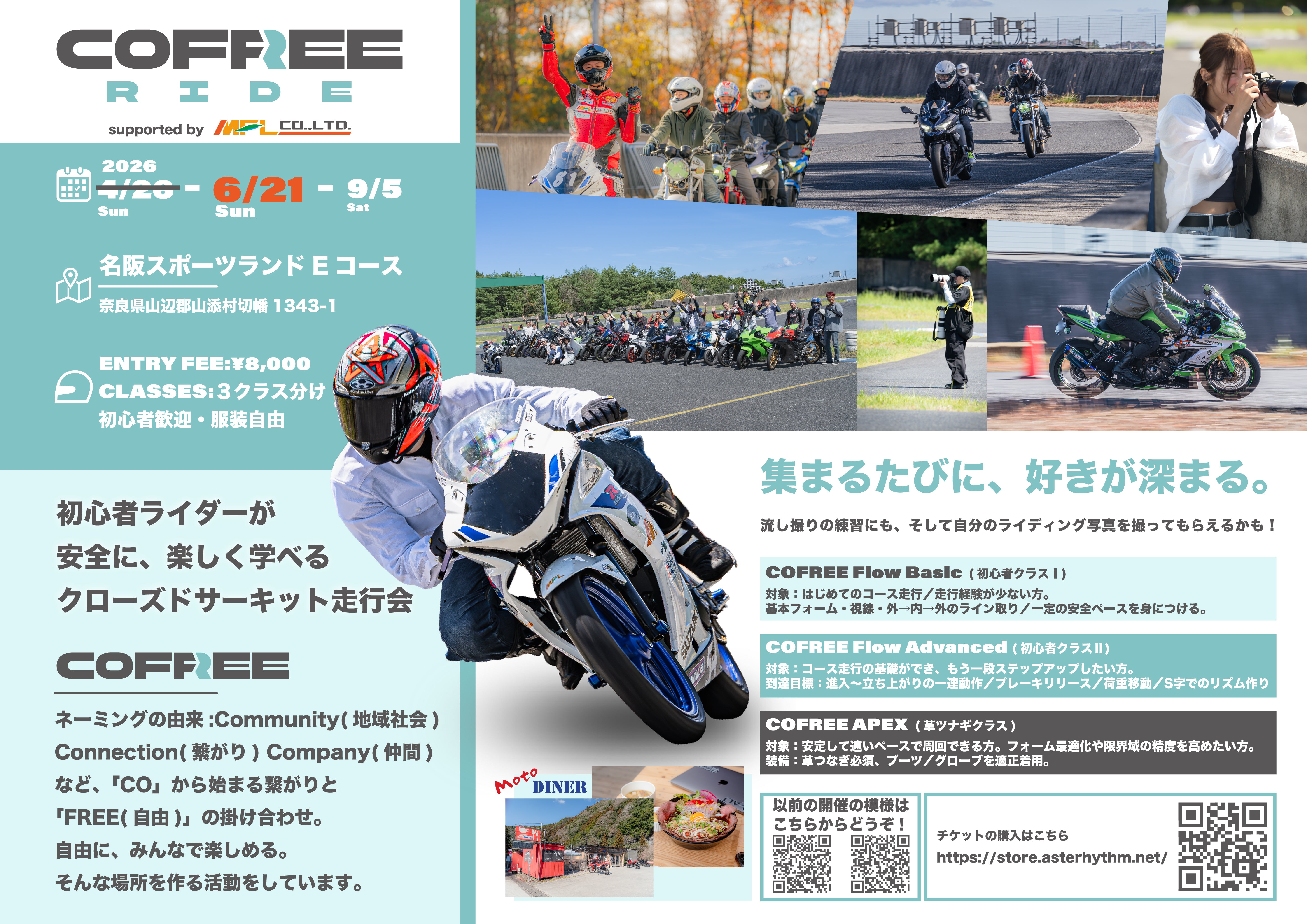 Cofree Ride 走行会チケット – AsteRhythm