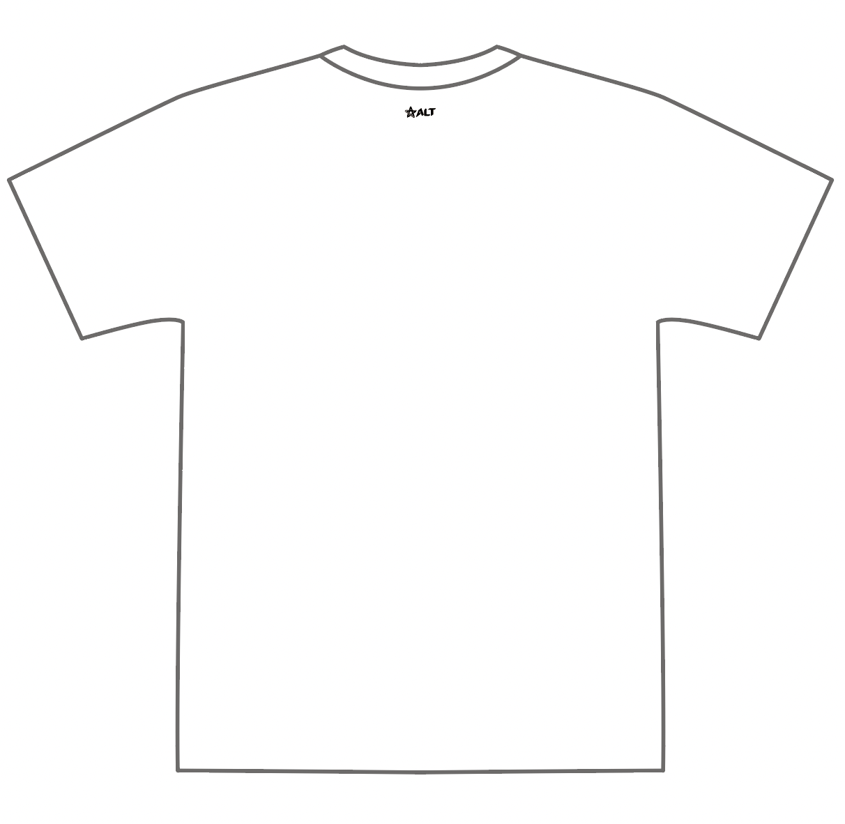 ALT CANFモノトーンロゴTシャツ