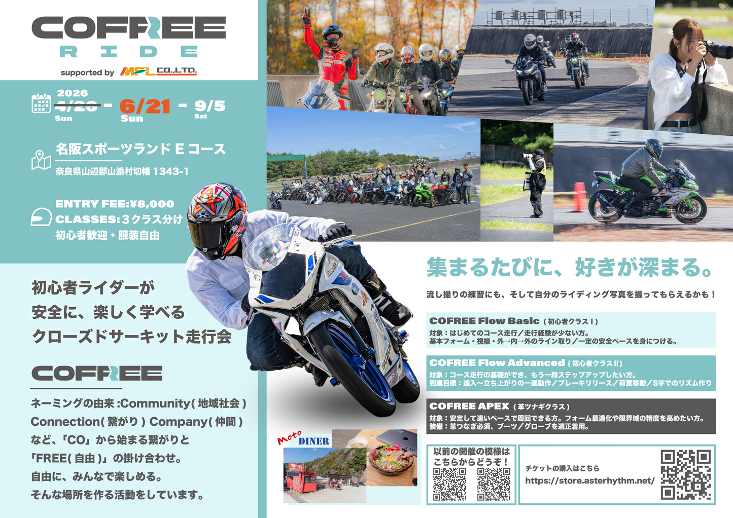 Cofree Ride 走行会チケット