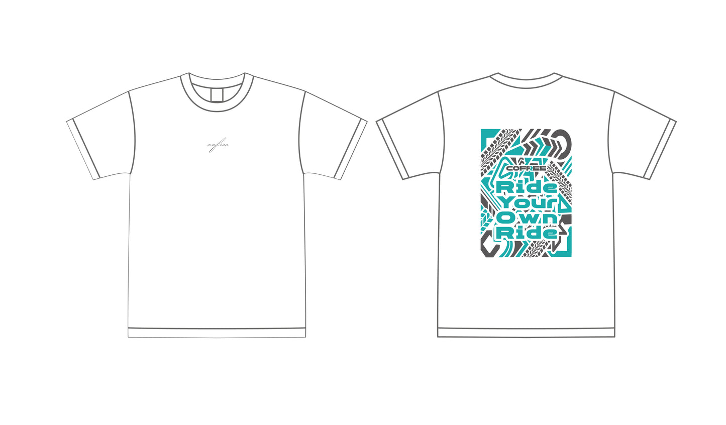 "Ride your own ride."Tシャツ