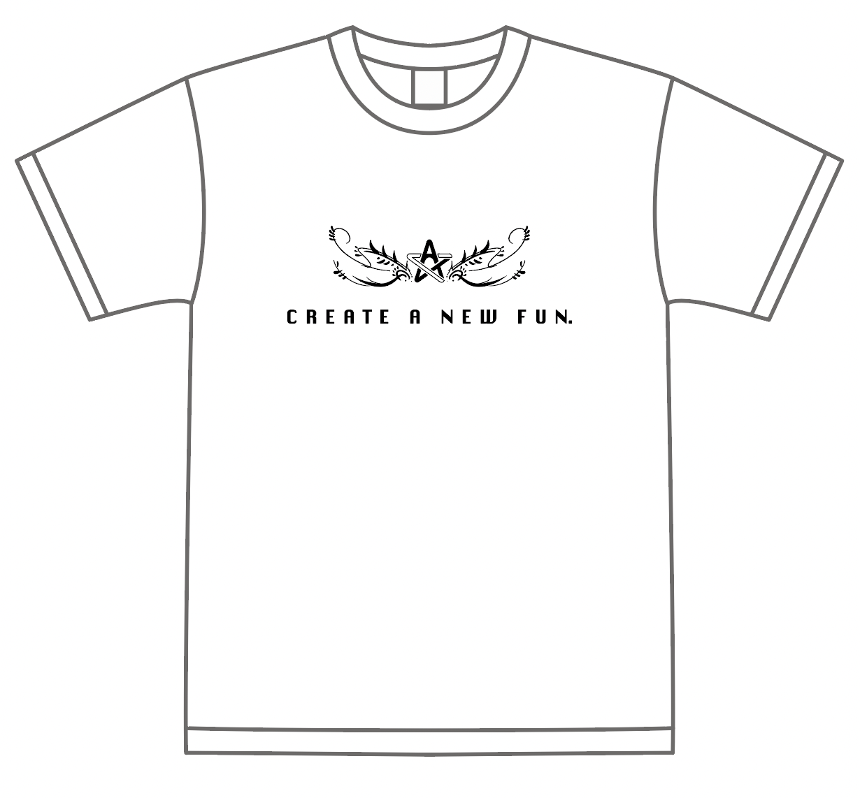 ALT CANFモノトーンロゴTシャツ